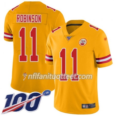 Miesten Kansas City Chiefs NFL Pelipaita Demarcus Robinson 11 Nike Gold 100th